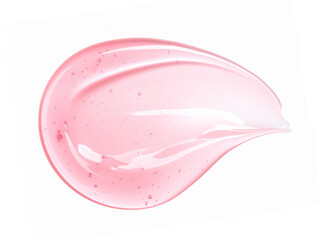 ピンクの透明なジェル