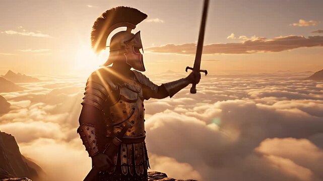 Vigil Above the Clouds The Lone Warrior's Dawn
