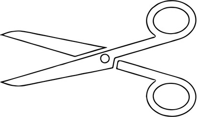 swhite and black silhuotte cut icon 