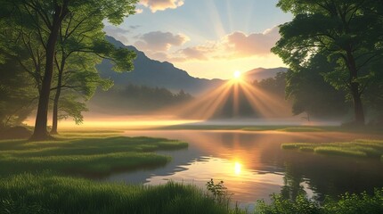 Lush Green Forest Beauty