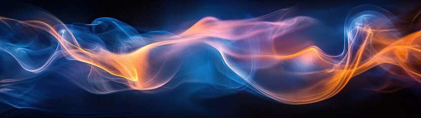 Fototapeta premium Abstract Fluid Energy: Dynamic Waves of Light and Color, Artistic Design.