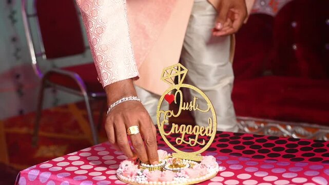 Just engaged indian wedding background