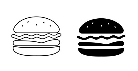 fast food hamburger icon