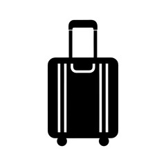 Luggage Suitcase Travel Icon — Simple Vector on White Background.