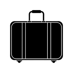 Simple Luggage Vector Icon for Travel and Vacation Design
