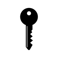 Key icon isolate on transparent background.