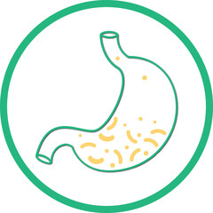 Fototapeta premium probiotics and stomach symbol