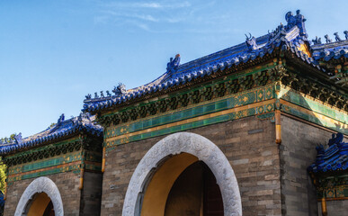 Obraz premium Southern entrance gate to the Imperial Vault of Heaven in the Temple of Heaven complex, China