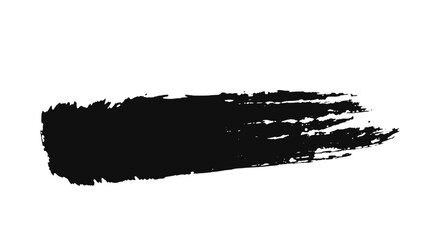 Fototapeta premium Black paint brush stroke for design element use case