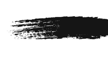 Black paint brush stroke for design element use case