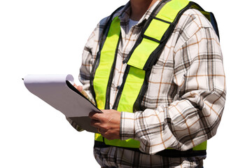 Industrial plant maintenance engineering on transparent background,PNG. (Photo)