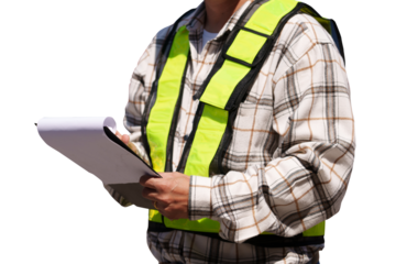 Industrial plant maintenance engineering on transparent background,PNG. (Photo)