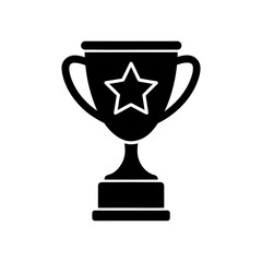 Trophy Award Icon — Achievement Vector on White Background.