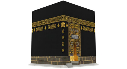 The holy kaaba and masjid al haram in mecca saudi arabia islamic religious pilgrimage landmark