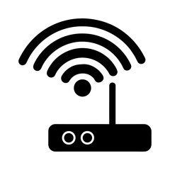 Wireless Network Symbol — WiFi Connectivity Vector.