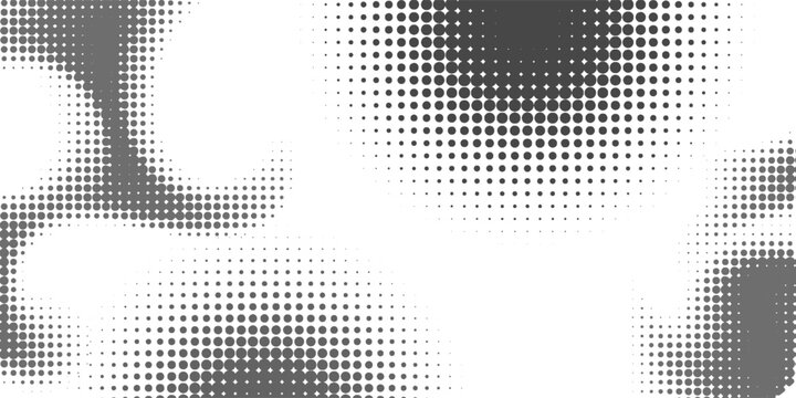 Wave halftone pattern. Halftone dots background. Vector