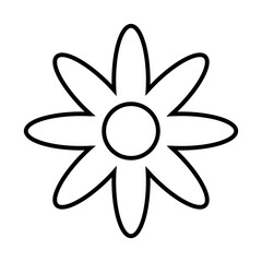 Flower icon vector. Garden illustration sign. Greenhouse symbol. Flower web icon. Conservatory symbol design for web and app.