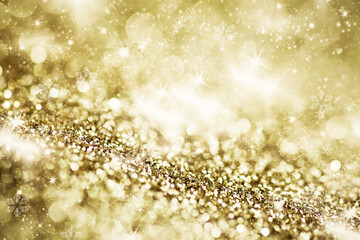 Blurred bokeh of Christmas lights