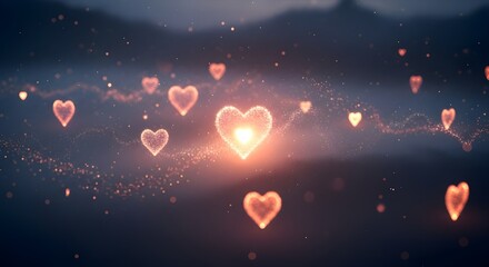 The Secret of Hearts – Abstract Hidden Love Energy