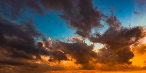 Clouds at Dusk in The Mediterranean Sky