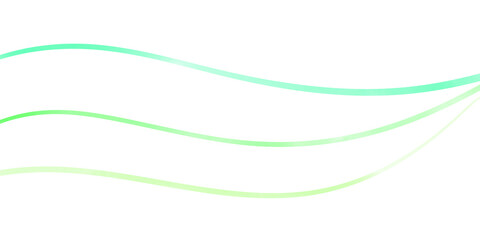 緑色の水彩で描かれた波状のラインの手書きテクスチャ