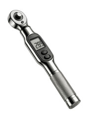 Digital torque wrench with LCD, ideal for electronic assembly tasks.