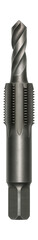Obraz premium Pipe tap with an integrated pilot hole drill for efficient drilling and threading.