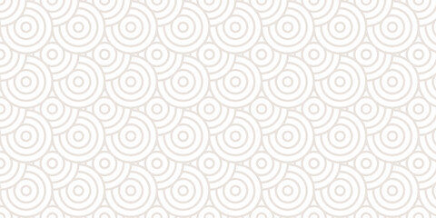Fototapeta premium seamless pattern with circles white and gray overlap swirl fabric vector overlapping textile background. 