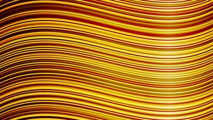 光沢のあるラインウェーブ（金）