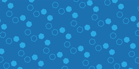 Subtle blue hexagon pattern background texture ideal for seamless repeat use in various designs. vector
