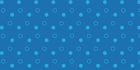 Subtle blue hexagon pattern background texture ideal for seamless repeat use in various designs. vector