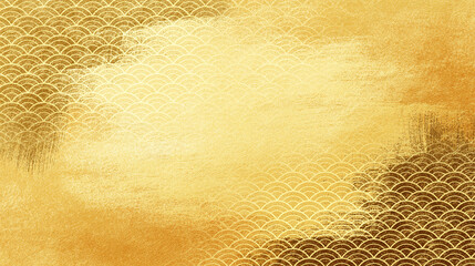 金泊の屏風　和風柄　AI生成画像
