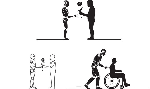 Robot human interaction assistance and gifting vector