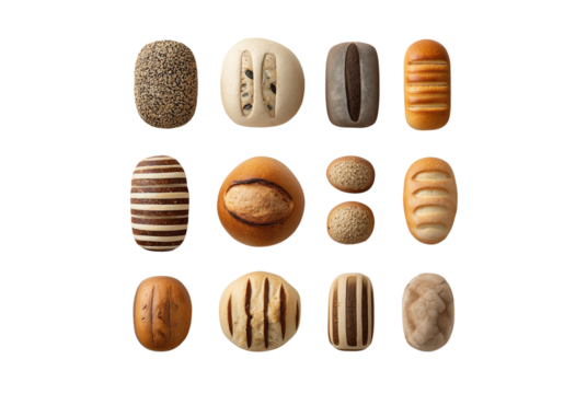 Collection of ancient egyptian scarab amulets isolated on transparent background - Powered by Adobe