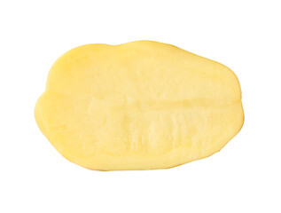 One half of potato isolated on white background with clipping path