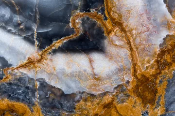 Wandcirkels plexiglas Marmer Onyx stone texture with cracks.  © Dmytro Synelnychenko
