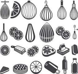 Seamless vector pattern illustration of a set of different colorful fruits and vegetables drawing for food design and decoration