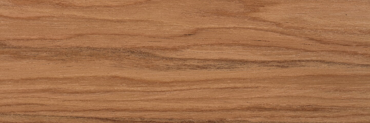 New natural nut veneer background in perfect light brown color. Natural wood texture, pattern of a long veneer.