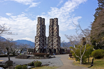 伊豆の国市の韮山反射炉。日本の世界文化遺産。