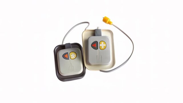 Two retro game controllers displayed together on a white background.