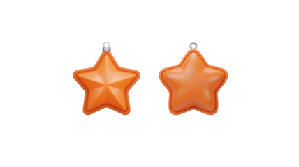 3d Star Ornament png