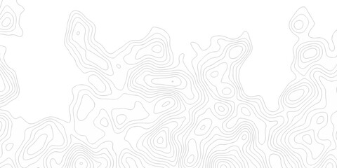 Vector wavy black contour lines topographic grid pattern on white background. Topographic map background with abstract contour line pattern. Minimal topography design for modern graphics motion wave.	