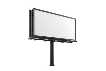 Blank billboard mockup for advertising isolated on transparent background