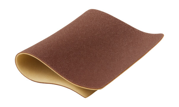 Flexible sponge-backed sandpaper for contour sanding on detailed woodworking tasks.