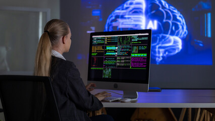 Business executives working in an office on cyber security
, Explore effective cyber security strategies for businesses focusing on protection, Cyber security.