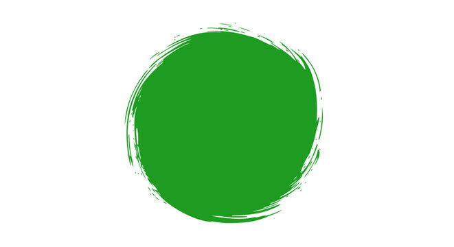 Abstract green circular brush stroke design for artistic and creative backgrounds