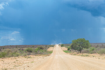 Sand road in the Ugab River valley, Namibia