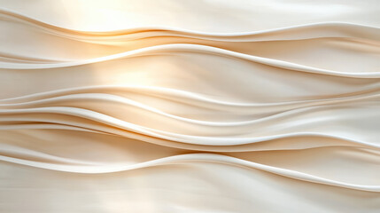 Soft waves of elegant fabric create serene and calming atmosphere