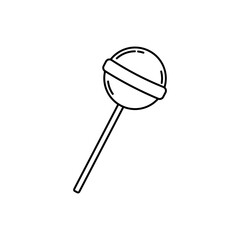 Free Candy Icon. Sweet Dessert Vector Symbol for Confectionery, Party, and Food Design