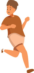 Happy boy running, promoting a healthy and active lifestyle for children through exercise